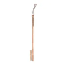 Натуральная свинья грива противоскользящая обработка деревянный массаж тела здоровье Ванна щетка чистая отшелушивающая щетка для тела