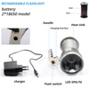8000LM LED Searchlight Flashlight Long Range Outdoors Lantern Rechargeable Powerful Flash Search Light Torch With 18650 Battery ► Photo 3/6