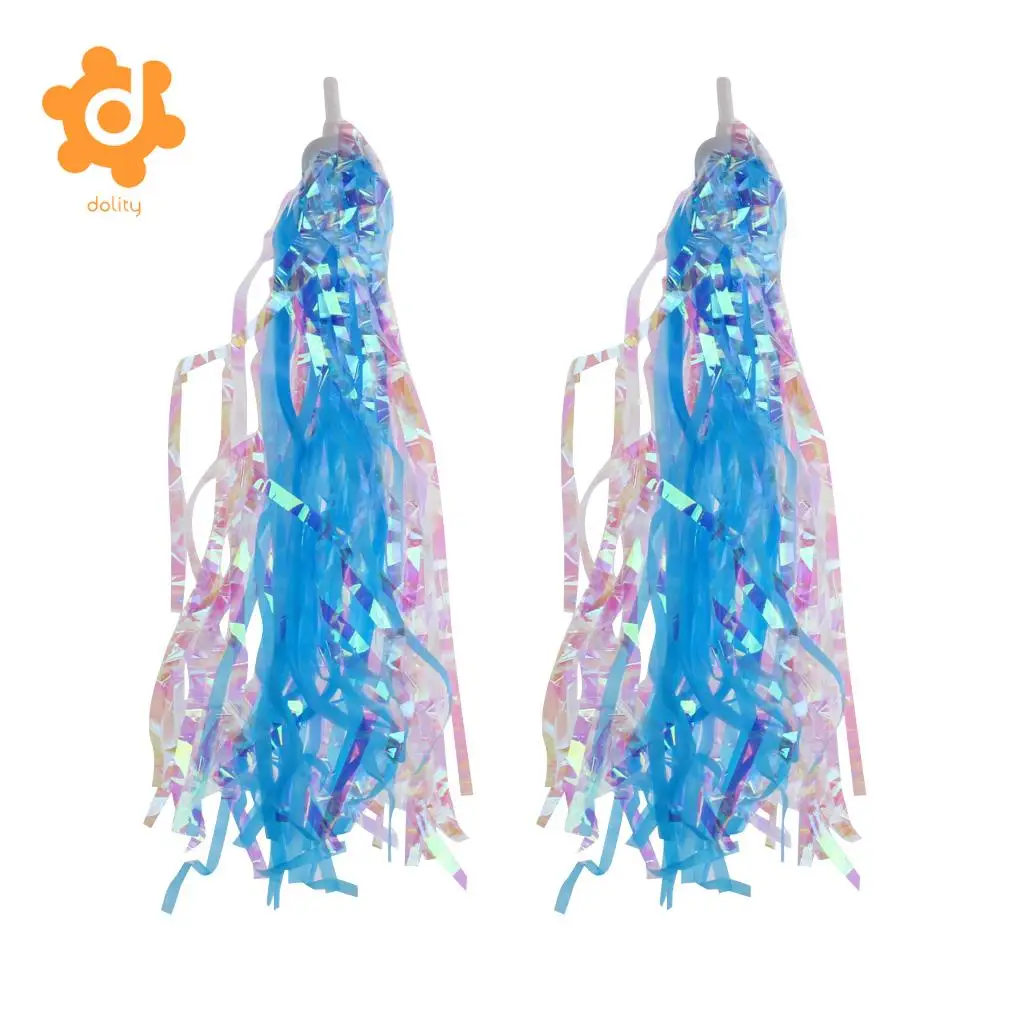 4 Pair (8Pcs) Boys Girls Bicycle Tricycle Scooter Handlebar Streamers Tassels Kids Bike Accessories Grip Decoration