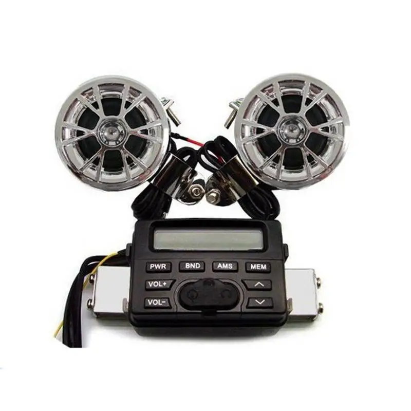 12V Bluetooth Waterproof Anti Theft Motorcycle Audio FM MP3 Sound