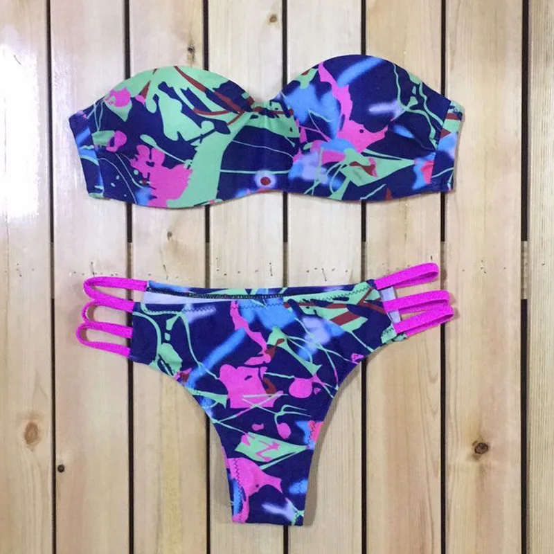 New Sexy Bandeau Biquíni brasileiro mulheres swimwear Biquínis Africano