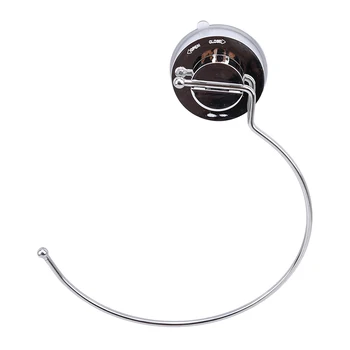 

New Ring Shape Vacuum Suction Cup Towel Shelf Stainless Steel Suction Cup No Trace Installation Bathroom Towel Holder Rack