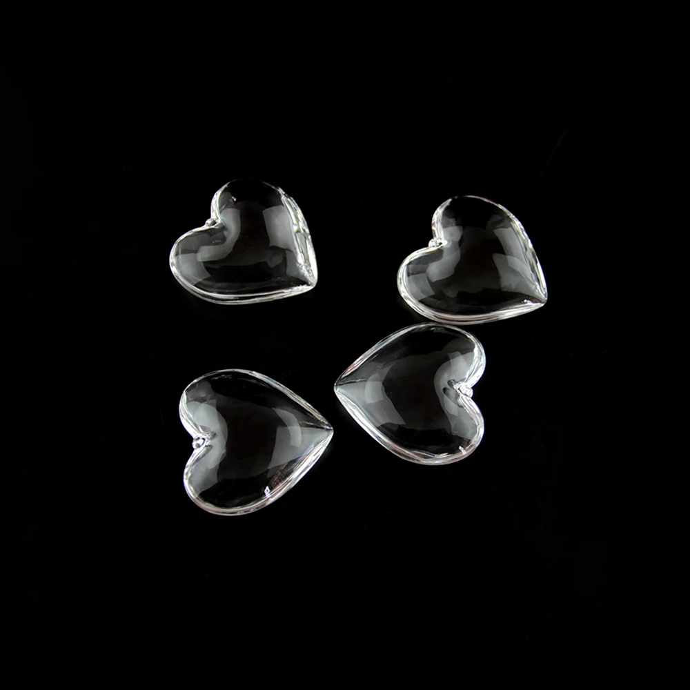 Pingente de Cristal Adorável Coração Claro Lustre Gota Suncatcher Parte Prisma 45mm 10 Pçs 5 Cheap Lustre de cristal