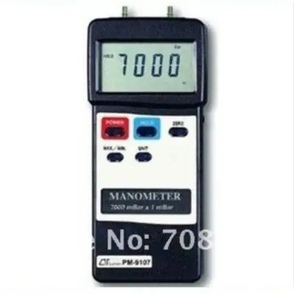 

Digital LUTRON PM-9107 Manometer Dual&Differential Input 7000mbar Pressure Meter