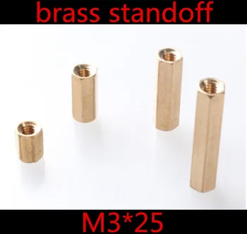 

50Pcs/lot M3 x 25 M3*25 Female to Female Brass Standoff Spacer