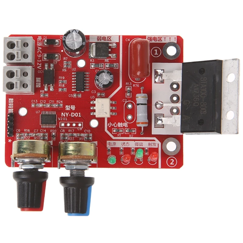 Spot Welder Time Current Controller Control Board 100A Updating Current Controller with Digital Display