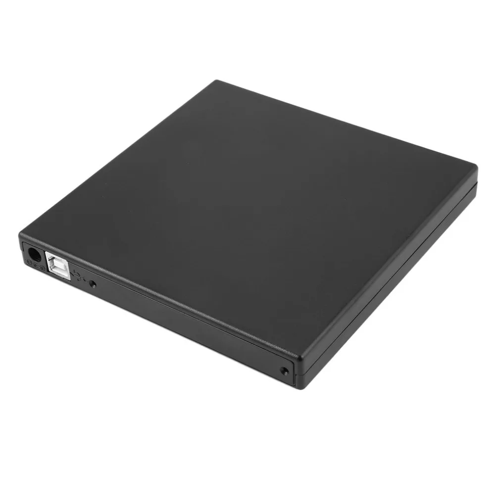 Портативный USB 2,0 CD IDE К USB Внешний чехол тонкий для ноутбука ноутбук черный внешний жесткий диск корпус