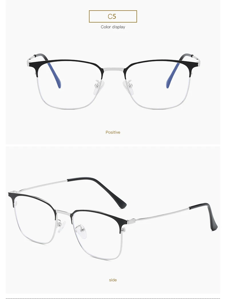 Женские очки с защитой от синего излучения, классические очки с защитой от синего излучения, золото, квадратные оправа с прозрачными линзами, очки для ретро женщин, UV400