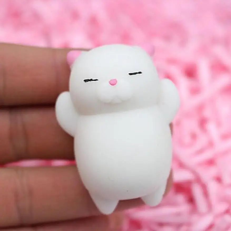 3 шт. милые мягкие игрушки Mochi Cat Squeeze Healing Fun Kawaii для детей из искусственной
