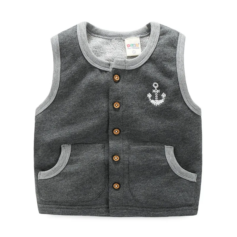 Baby Boys Vest Kids Vests Children Cotton Autumn Sweat Vest Jacket
