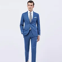 Синий льняной Блейзер сделанный на заказ льняной костюм острый вид индивидуальный пошив для жениха костюм bespoke мужские льняные костюмы для свадьбы смокинги для мужчин