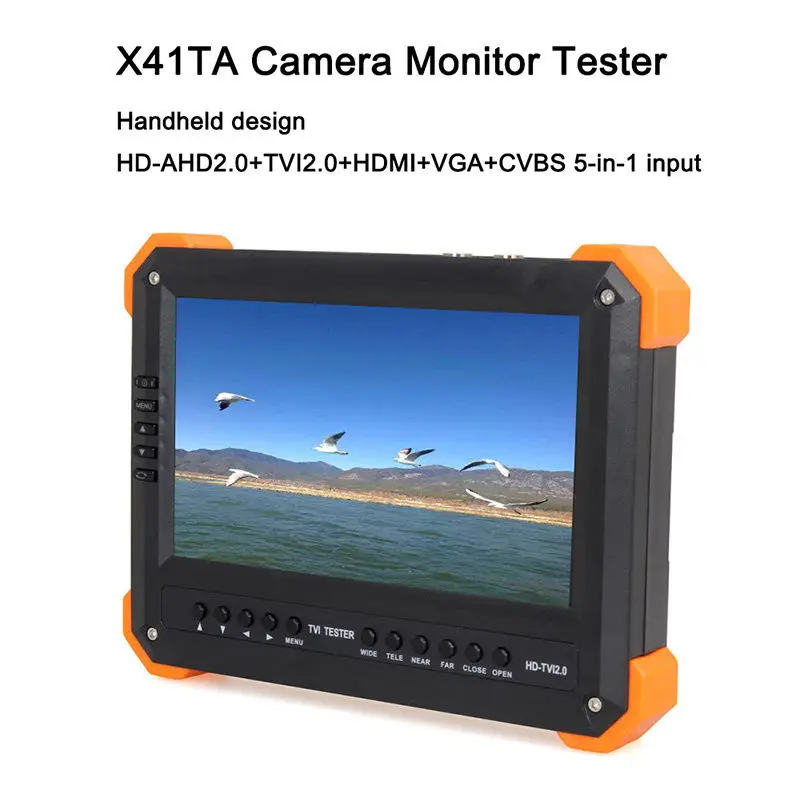 

SEESII X41TA 7" LCD Screen HD-TVI AHD2.0 HDMl VGA CVBS Camera Video Test Tester 12V-Out