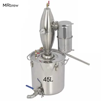 

45L Large Capacity Alcohol Stainless Distiller Home Brew Kit Wine Making Boiler