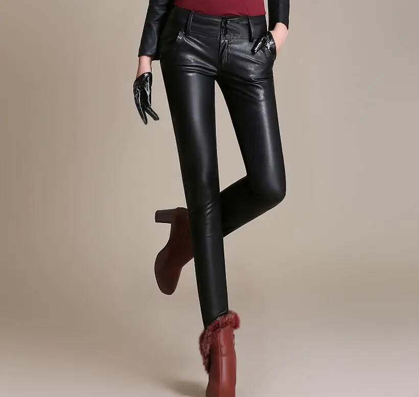 Negro Tamaños Xs Caliente Render Mujer Nueva Engrosamiento Elástico Alta Moda Más Grandes 3xl De Pantalones Cuero Cintura Pequeña 2019 vv5rwZUfcq