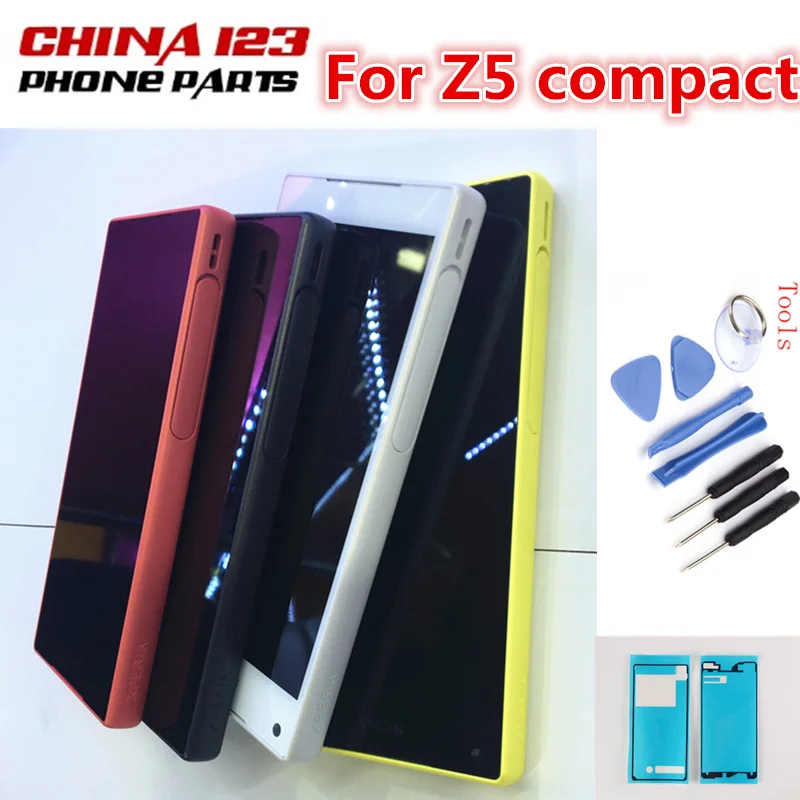 4 6 &quotчерный/белый для Sony Xperia Z5 Compact Z5mini E5803 E5823 ЖК дисплей дигитайзер сенсорный