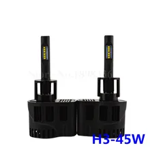 1 Pair Car LED headlights H3 45W 4500LM replacement bulb P6 LED CANBUS Kit 3000K 4000K 5000K 6000K for ZES CHIP Lighting Source