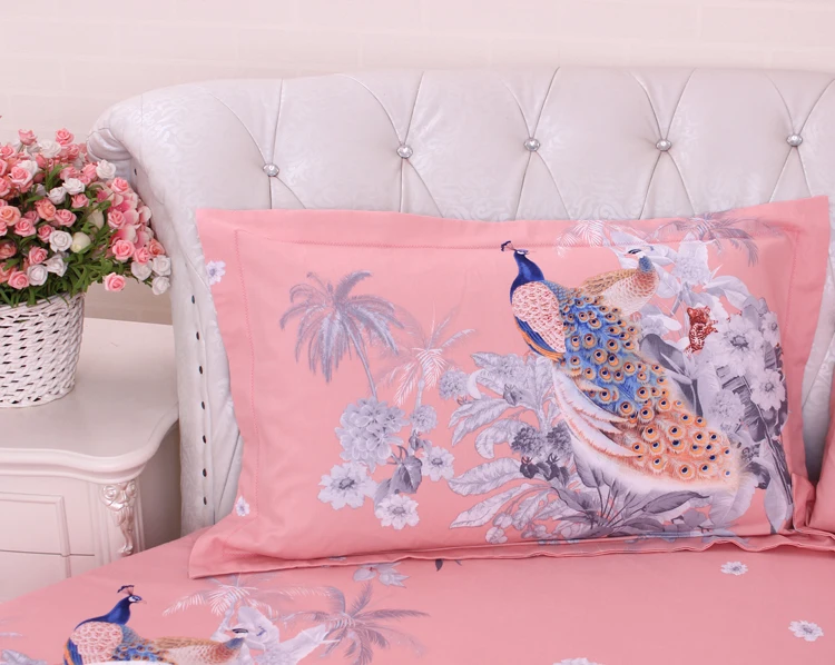 Flash Deal LACE ROUND Corner Bed Europe Orange color Flower Bedding sets Cotton Round Double Bed sheet Duvet cover Pillow case Bedskirt 82