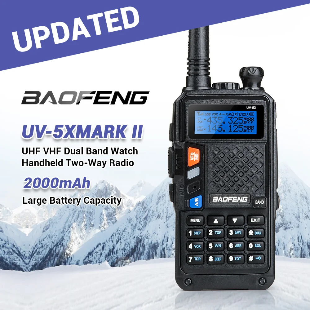 4 шт. BAOFENG UV 5X UHF + VHF Dual Band/Dual Watch двухстороннее радио FM Walkie Talkie 4x наушник|baofeng uv-5x|fm walkie