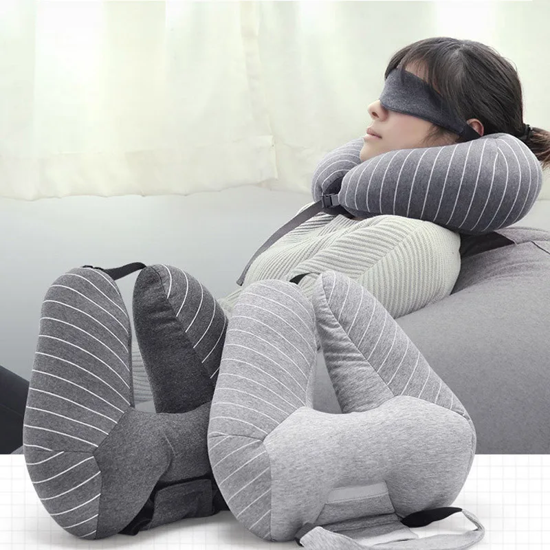 

Hoiime Creative Eye Pillow Multifunctional U Pillow Nap Neck Pillow with Eye Mask for Plane Travel Pillow for Sleep Cushion