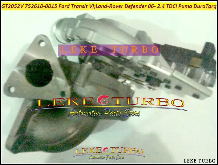 GT2052V 752610 752610-5032S 752610-0015 6C1Q6K682EF 6C1Q6K682EJ Turbo Turbocharger For Ford Commercial Transit VI For Land-Rover Defender 06- 2.4L TDCi Puma DuraTorq 103Kw (1)