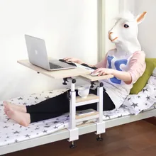Notebook computer desk and bed with folding desk bedroom and dormitory artifact lazy learning table
