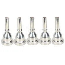 Yibuy 5 x Верхний посеребренный большой рупор туба мундштук внешний диаметр 13,4 мм