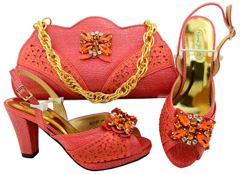 

Italian Design Shoes With Matching Bag Set For Wedding Party Nigeria New Fashion Women Pumps Shoes and Bags MM1060