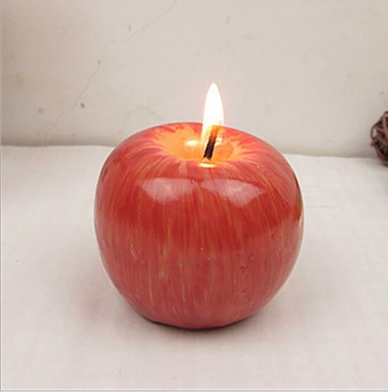 Fruit Shape Scented Candle Home Decoration / Greet Gift / Christmas Red