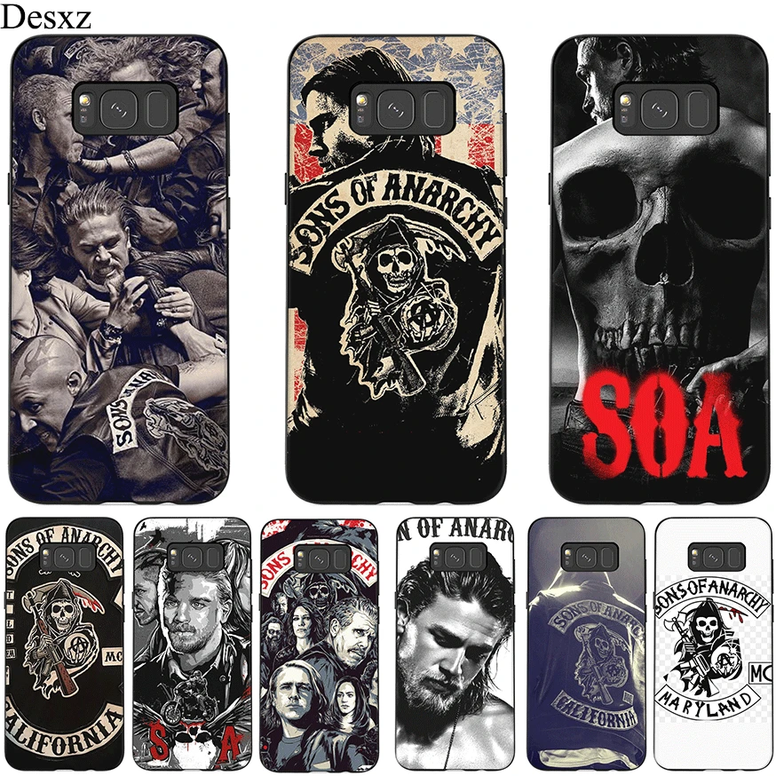 Desxz Sons Of Anarchy Силиконовый ТПУ чехол для телефона samsung S6 S7 Edge S8 S9 S10 Plus S10E защитный чехол