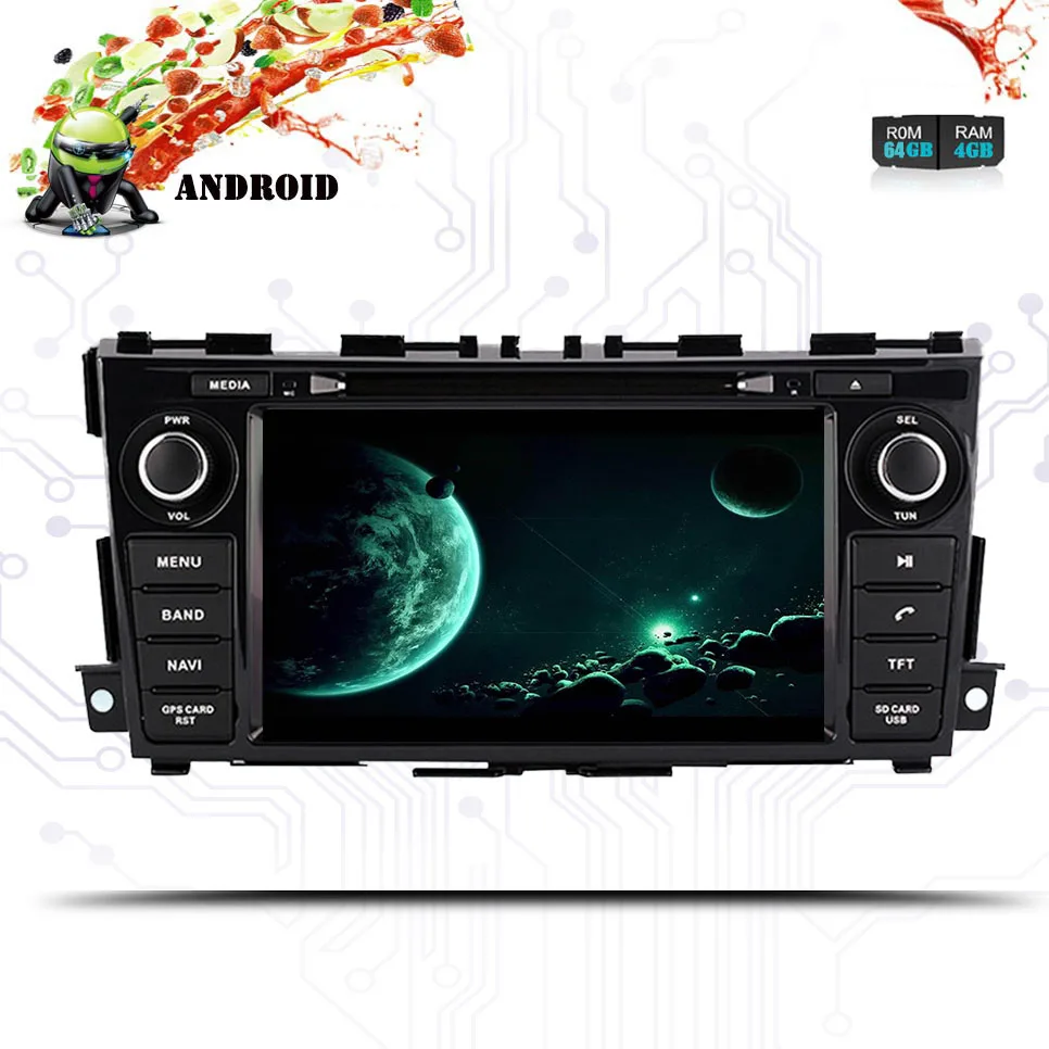 Sale Android 9.0 Car dvd GPS Radio Player for Nissan Teana Altima 2013-2018 Auto Stereo Multimedia RDS OBD DAB+ navigation dvd System 3