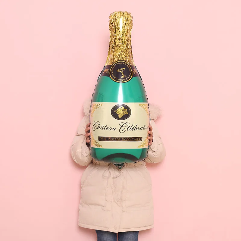 STARLZMU 1 шт. Свадебные украшения день рождения шары шарик для бутылки Корона воздушный шар из фольги 1 день рождения украшения для взрослых Globos - Цвет: 40inch Green Bottle