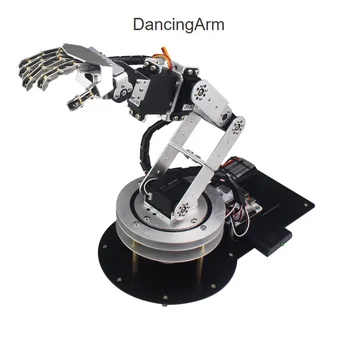 

6 DOF Robot Arduino Arm Five Fingers Alloy Dancing Hand Kit with Humanoid Remote Control RC Parts Robot Toy