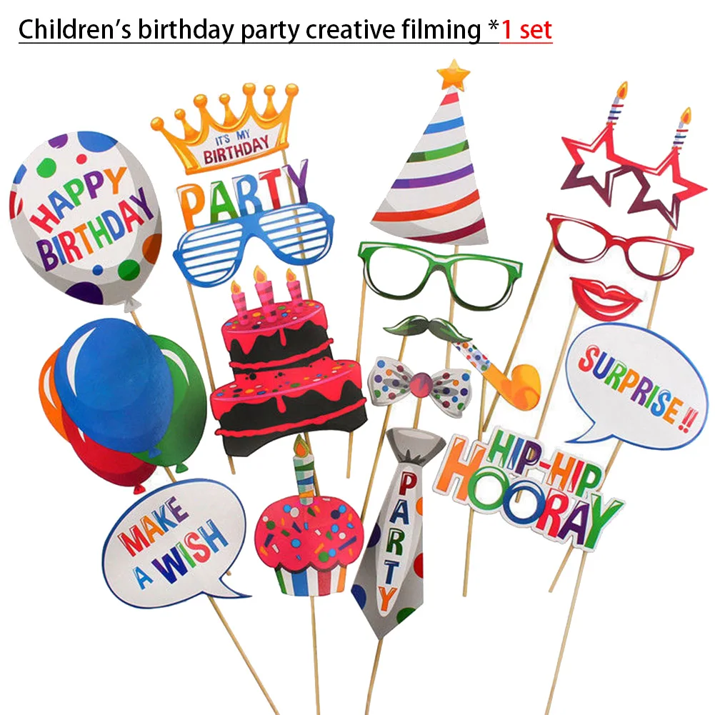 

Party Photobooth Moustache Happy Birthday Photography Kit Mustache Photo Props Background On A Stick