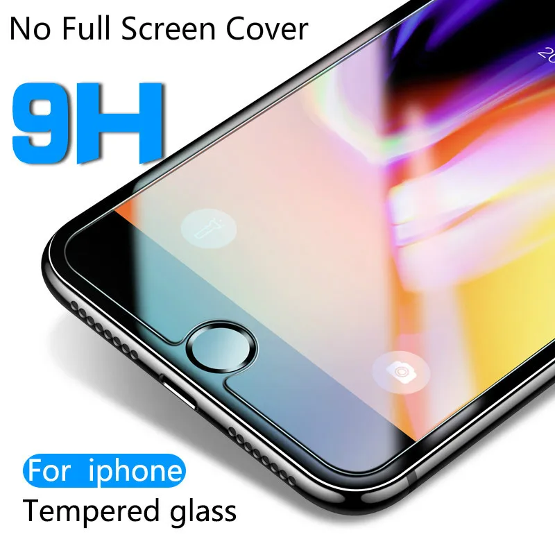Защитная пленка из закаленного стекла для iPhone 6 7 5S SE/6/6s/8 Plus XS max XR Защитное стекло