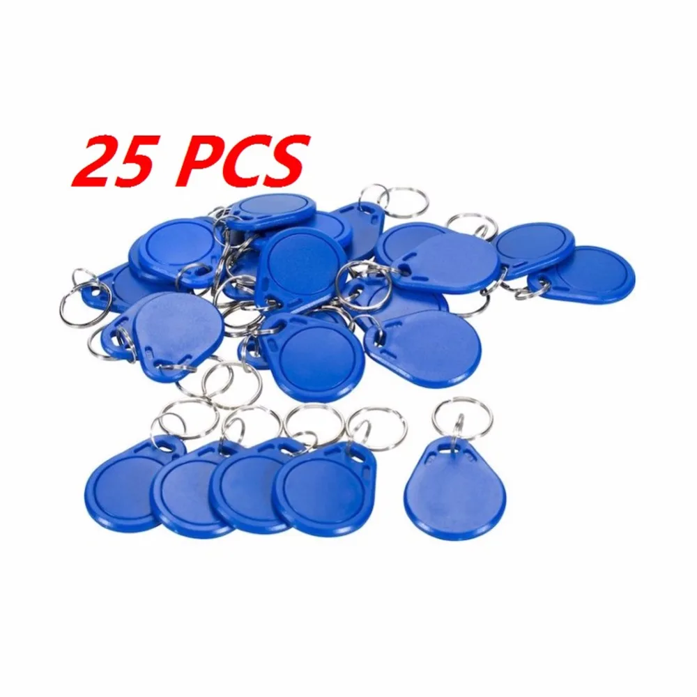 

25pcs RFID 13.56MHz Token Tag IC Key Tag Keyfobs Keychain Access Control Token Ring Cards for Arduino NFC Tag FZ0411