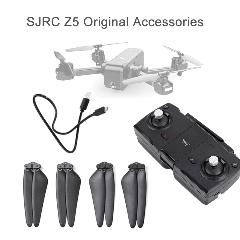 

Original SJRC Z5 Battery USB Line Propeller Balde Remote Control Transimitter RC Drone Helicopter SJRC F11 Parts Accessories