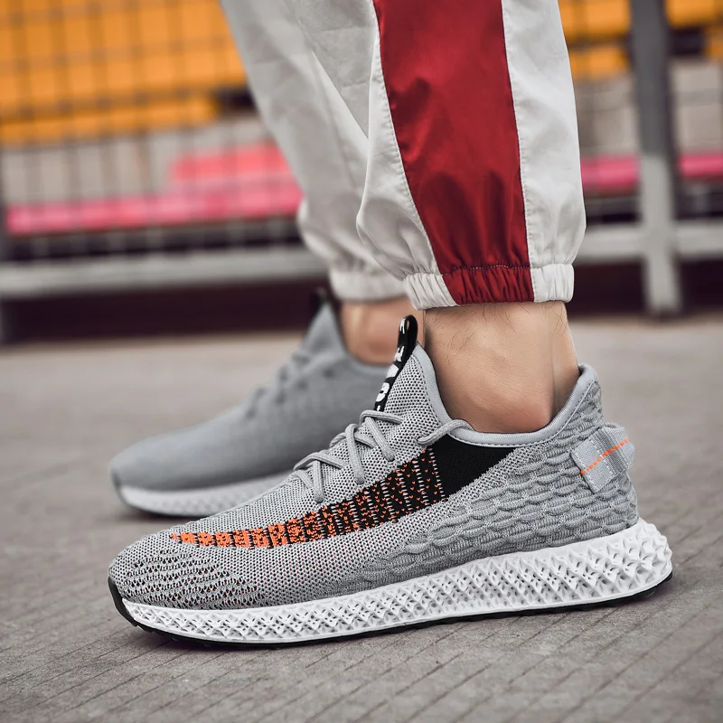 

Plus Size 39-46 Men Sneakers Air Mesh Nest Running Sports Shoes Breathable Masculino Jogging Shoes Zapatillas Hombre Deportiva