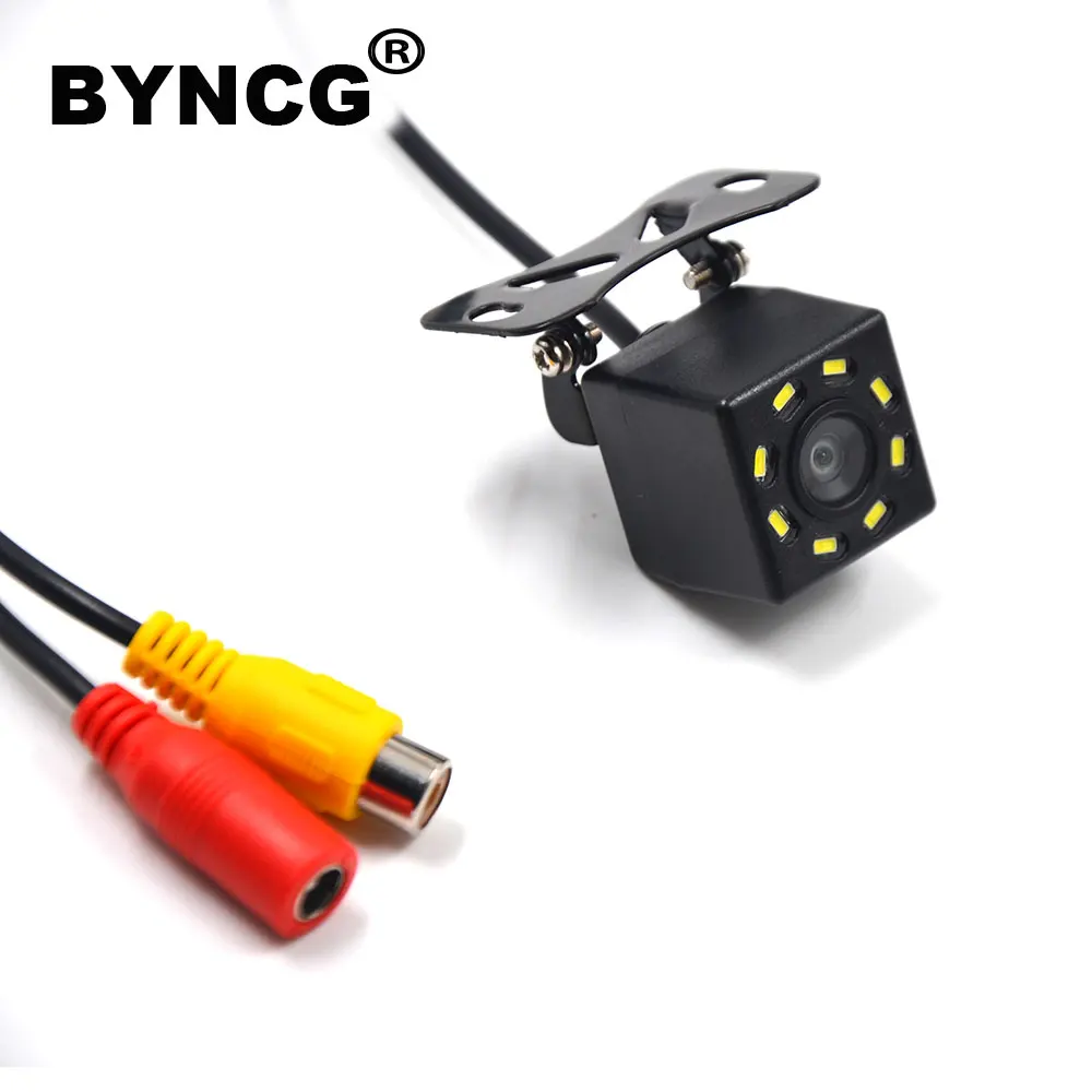 

BYNCG Car Rear View Camera Universal Backup Parking Camera 8 LED Night Vision Waterproof 170 Wide Angle HD Color Image