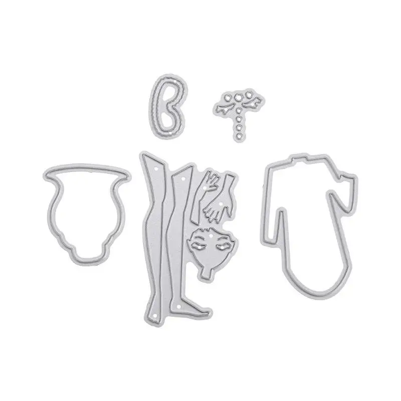 

Elegant Dress Lady Metal Cutting Dies Stencils for DIY Scrapbooking Album Paper Card Making Embossing Dies Template Crafts