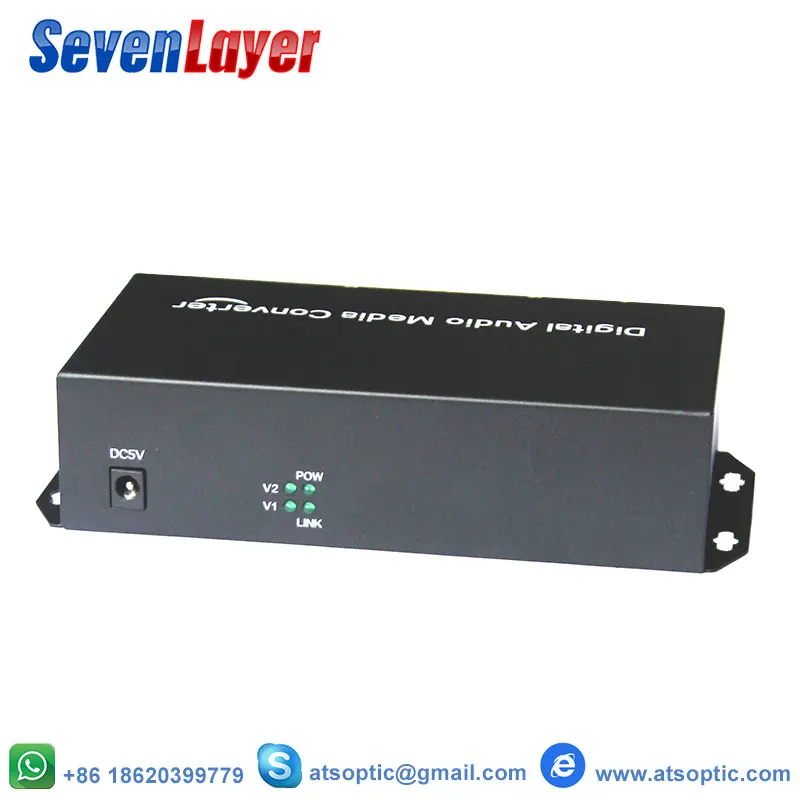 4 ch Balanced audio to fiber optic XLR balanced audio over fiber audio Digital fiber media converter Transceiver and Receiver
