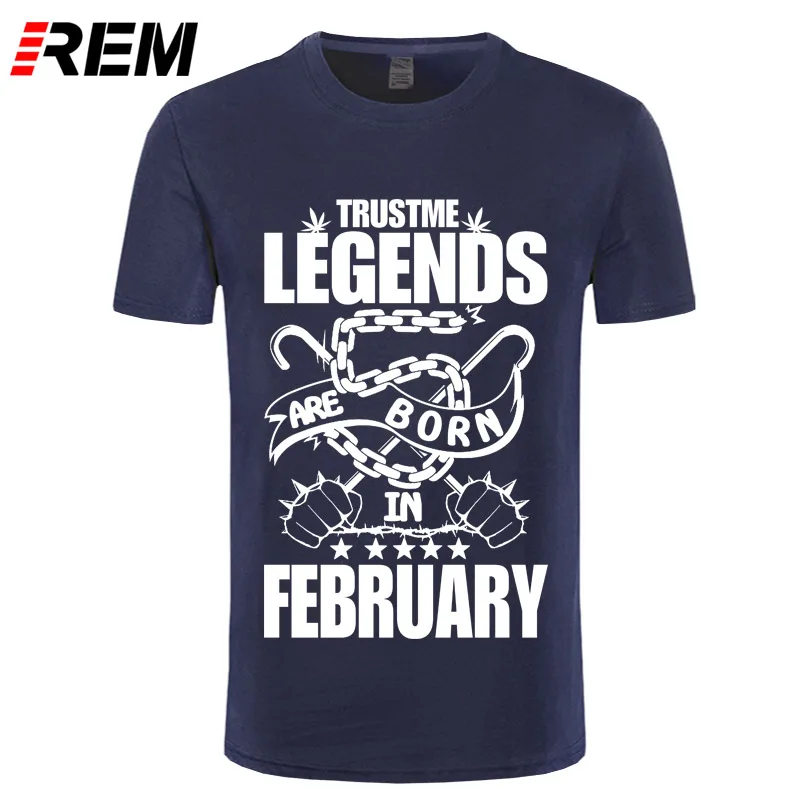 Футболка REM мужская с надписью Легенды рождены в февраля|t shirt men|t shirtmen t |