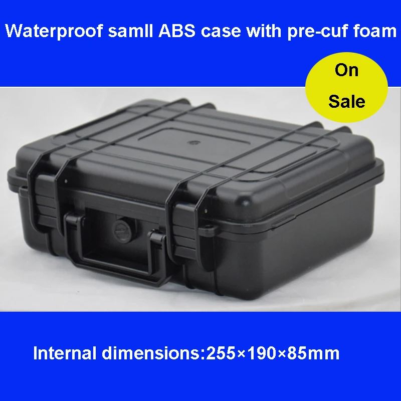 Инструментальный чехол toolbox ударопрочный герметичный водонепроницаемое оборудование чемодан для камеры с нарезанные пены Бесплатная