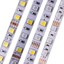 Tira de led rgb rgbw, 5m 5050 smd (rgb + branco) rgbww (rgb + branco quente) rgbcct luz de led flexível, 5m/300 leds 12v 24v casa