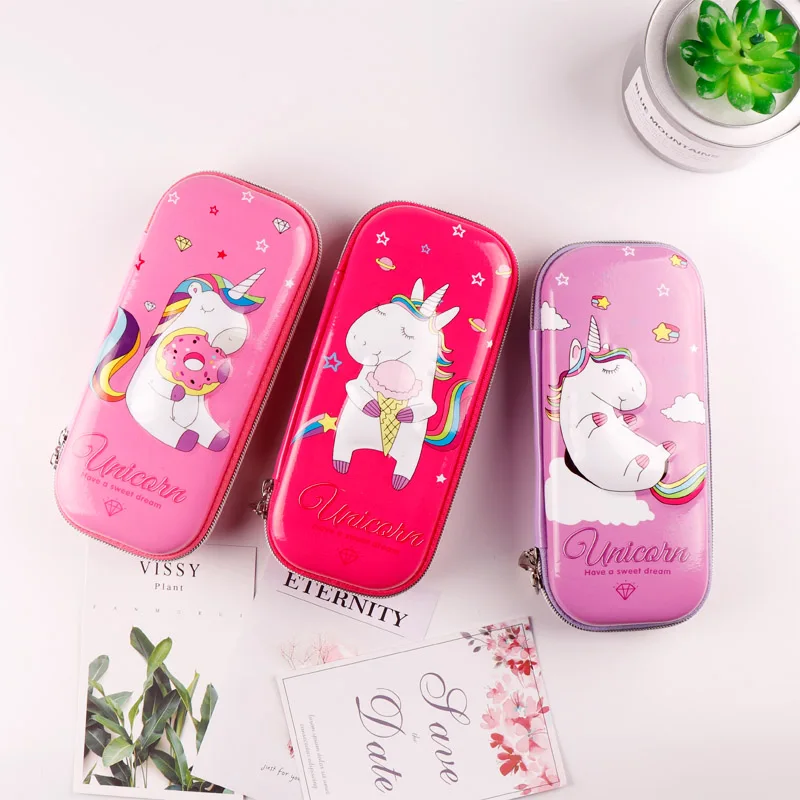 TOPSTHINK Единорог пенал Kawaii креативные школьные принадлежности קללר ד Novelty цветок