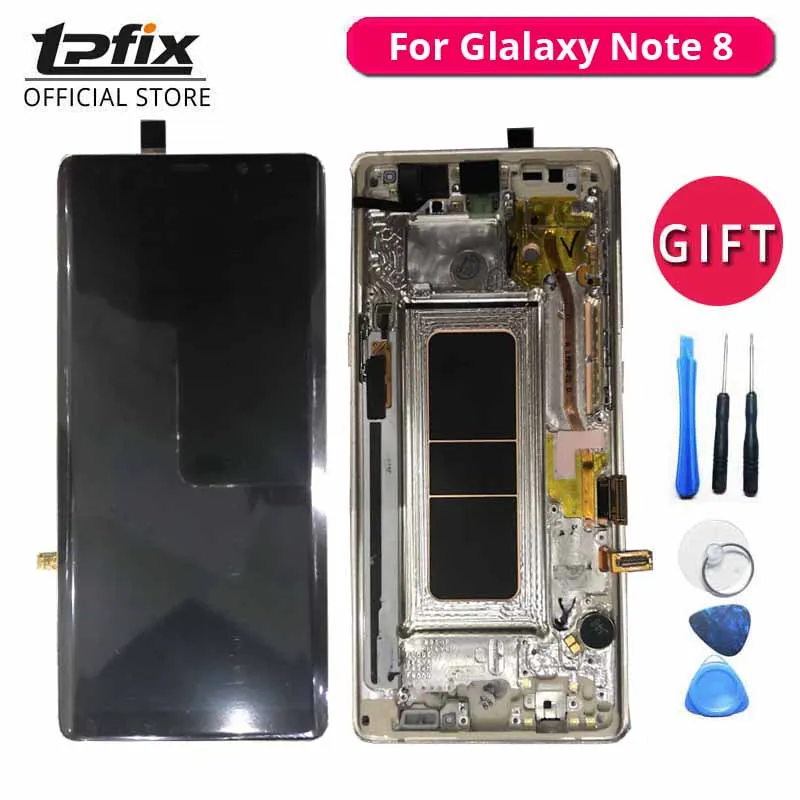 

TPFIX For Samsung Galaxy Note 8 LCD OLED N9500 Display Grade AAA Touch Screen Digitizer Glass Frame Bezel Chasis Assembly Ecran
