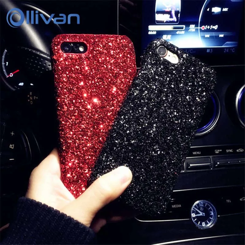 

Bling Glitter Case For Iphone 6 6s Plus Case Luxury Sunshine Sequin Cover Phone Cases For Iphone 6 Case Hard PC shining 6 6Plus