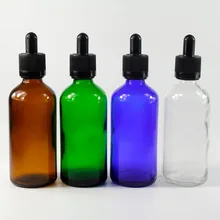100m Clear Frosted Glass Bottle with Dropper Electronic Cigarette Liquid Small Glass Jars Glass Dropper Bottle
