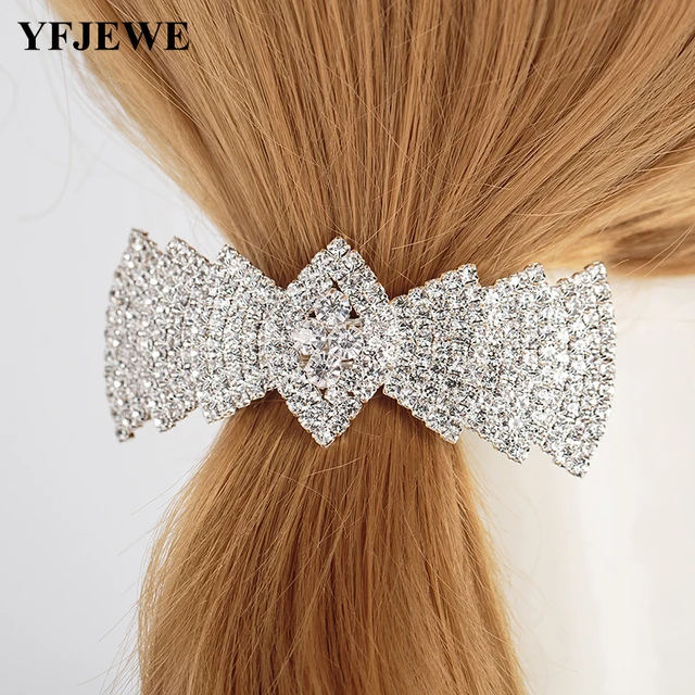 YFJEWE Vintage Hair Accessories Butterfly Hair Clip Fancy Crystal Hair