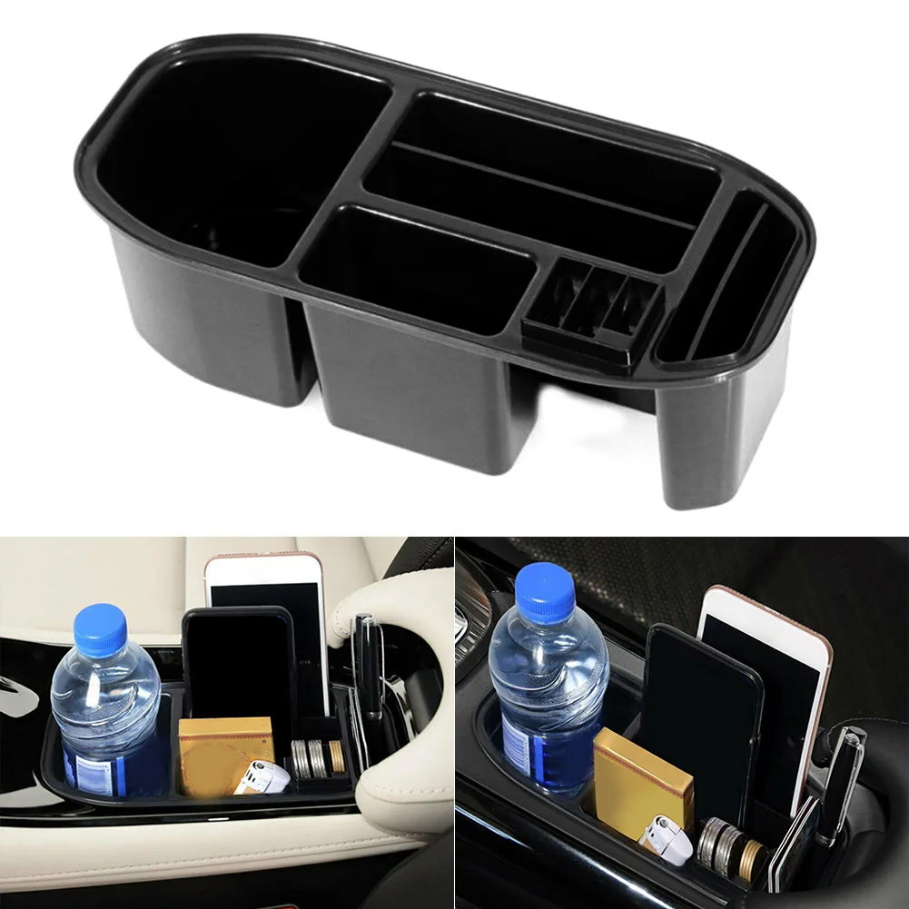 Car Seat Slit Gap Storage Catcher Box Cup Holder Organizer Auto Seat Gap Water Cup Drink Bottle Can Cell Phone Storage Box