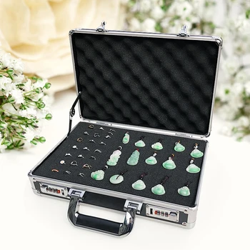 

Electricians Aluminium display Lockable Silver Tool Flight case Organiser storage Box empty holder box